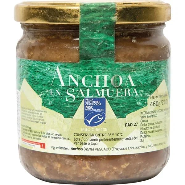 Anchoas en Salmuera - 0.21 kg - Imagen del producto en Findit