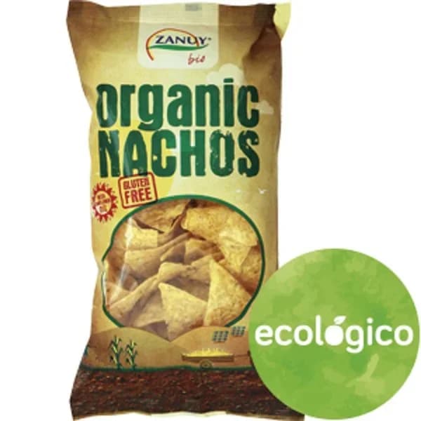 Nachos ecológicos sin gluten ZANUY, bolsa 125 g - 0.13 kg - Imagen del producto en Findit