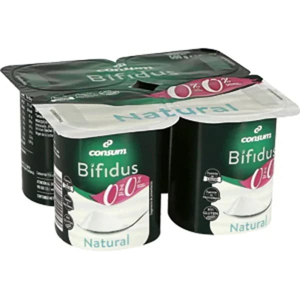 Yogur Bífidus 00% Natural Pack 4 Unidades - 0.5 kg - Imagen del producto en Findit