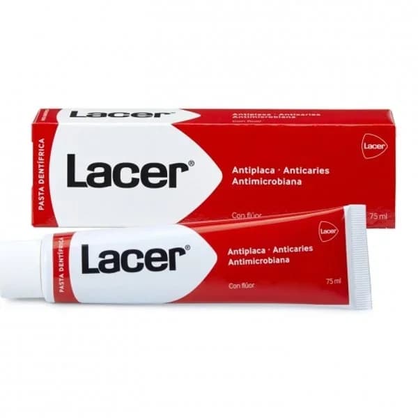 Dentífrico antiplaca y anticaries de uso diario con flúor Lacer 75 ml. - 0.08 l - Imagen del producto en Findit