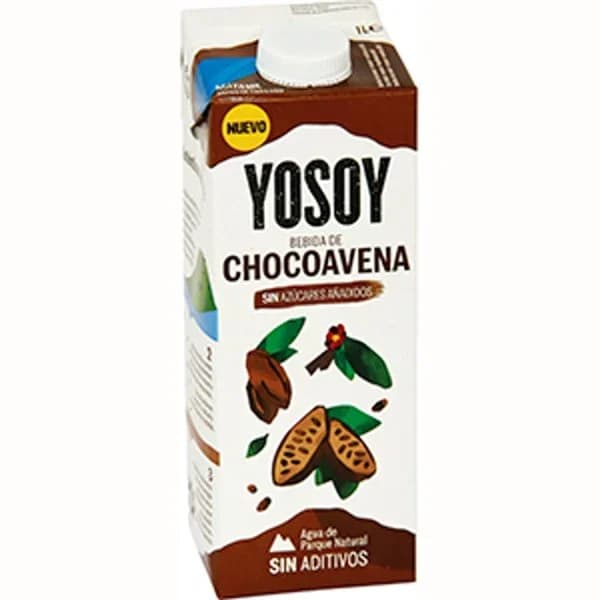 Bebida de chocolate-avena YOSOY, brik 1 litro - 1 l - Imagen del producto en Findit