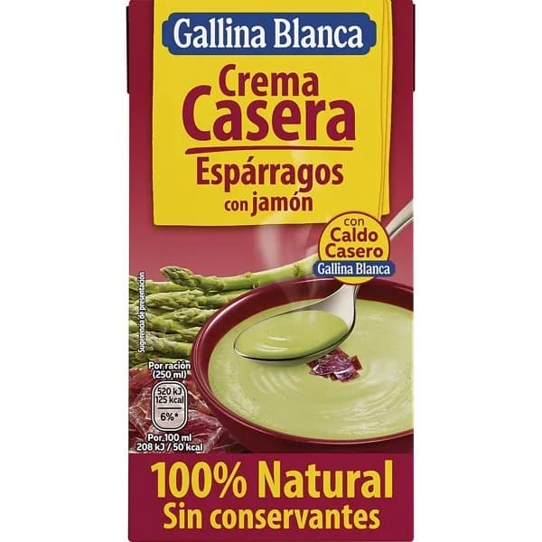 Crema de espárragos con jamón 500ml - 0.5 l - Imagen del producto en Findit