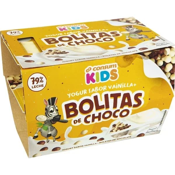 Yogur Sabor Vainilla con Bolitas de Chocolate - 0.24 kg - Imagen del producto en Findit