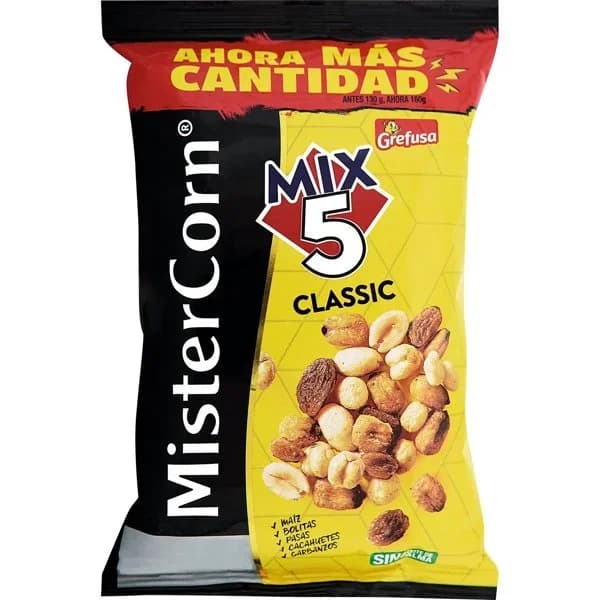 Cocktail mix 5 MISTERCORN, bolsa 160 g - 0.16 kg - Imagen del producto en Findit
