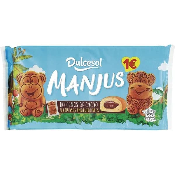 Bizcochitos Cacao Manjus - 0.1 kg - Imagen del producto en Findit