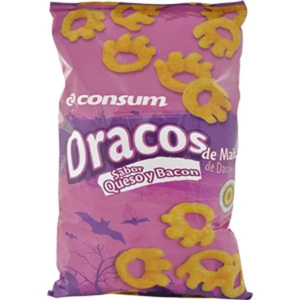 Dracos Snack de Maíz Sabor Queso-Bacón - 0.08 ud - Imagen del producto en Findit