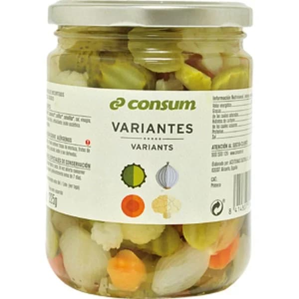 Cocktail Cuatro Variantes en Vinagre Frasco - 0.23 kg - Imagen del producto en Findit