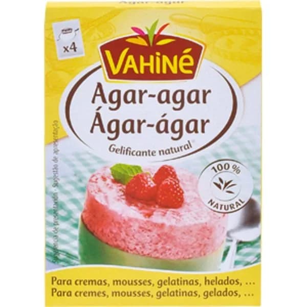 Agar gelatina vegetal VAHINÉ, caja 8 g - 1 ud - Imagen del producto en Findit