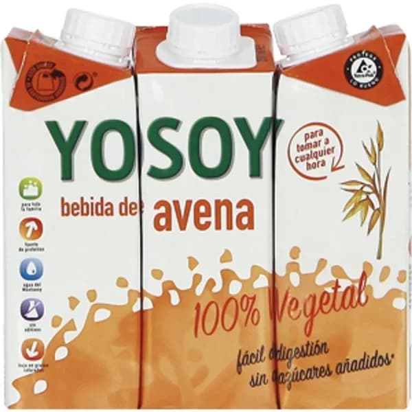 Bebida de Avena S/Azúcar Añadido - 0.75 l - Imagen del producto en Findit