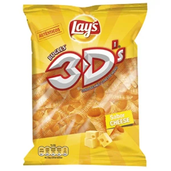 Conos 3D sabor queso 100 g - 0.08 kg - Imagen del producto en Findit
