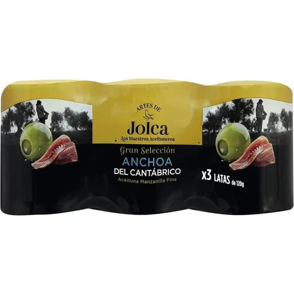 Aceituna Rellena Anchoa Cantábrico Pack de 3 - 0.15 kg - Imagen del producto en Findit