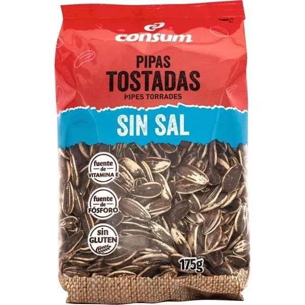 Pipas Tostadas sin Sal Bolsa - 1 ud - Imagen del producto en Findit