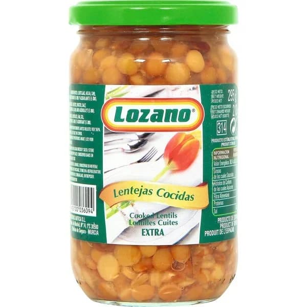 Lenteja Cocida Frasco - 0.21 ud - Imagen del producto en Findit