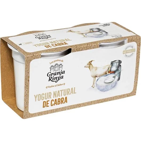 Yogur Natural de Cabra Pack de 2 Unidades - 0.25 kg - Imagen del producto en Findit