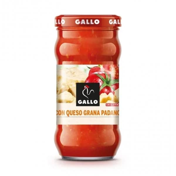 Salsa con queso grana padano Gallo sin gluten tarro 350 g. - 0.35 kg - Imagen del producto en Findit