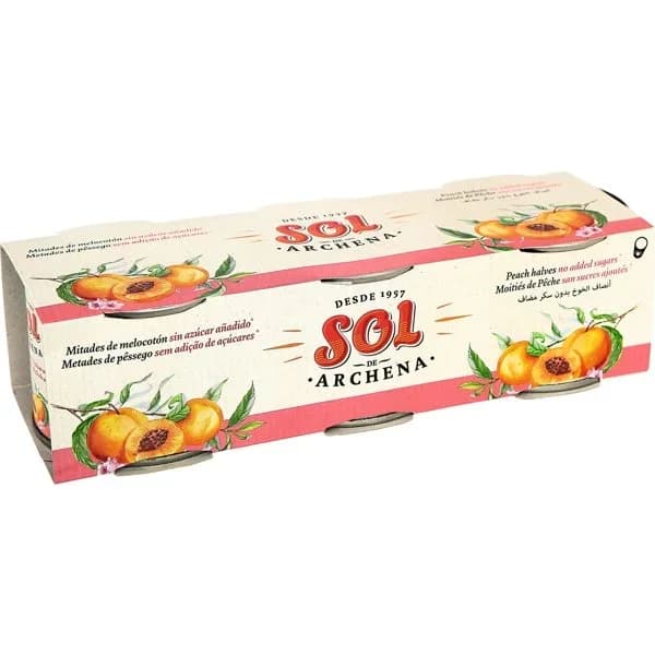 Mitades de Melocotón sin Azúcar Añadido - 0.35 kg - Imagen del producto en Findit