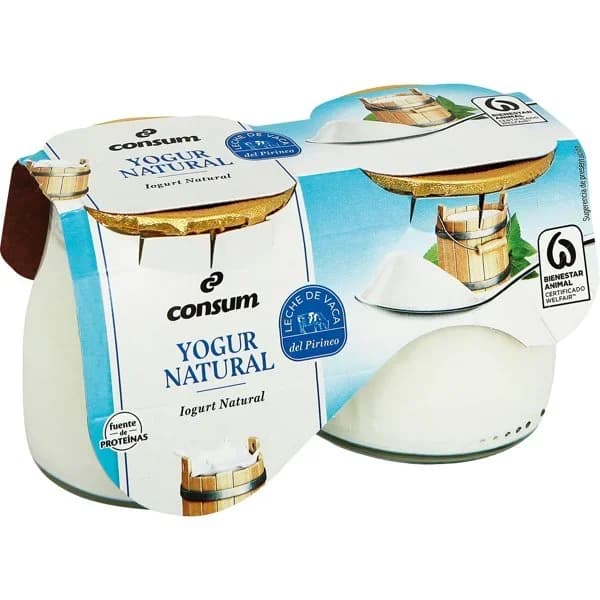 Yogur Natural  Pack 2 Unidades - 0.25 kg - Imagen del producto en Findit
