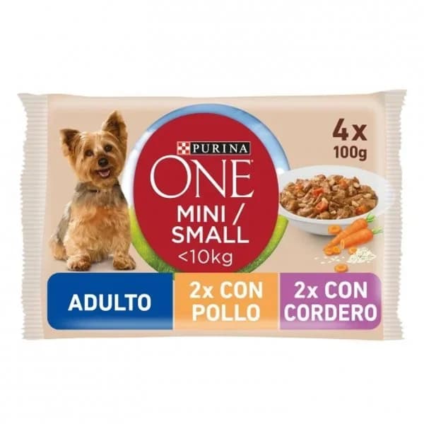 Comida Húmeda Perro One Adult Pollo y Cordero 4 x - 0.34 kg - Imagen del producto en Findit