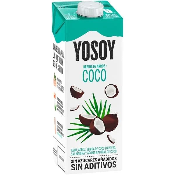 Bebida de arroz-coco YOSOY, brik 1 litro - 1 l - Imagen del producto en Findit