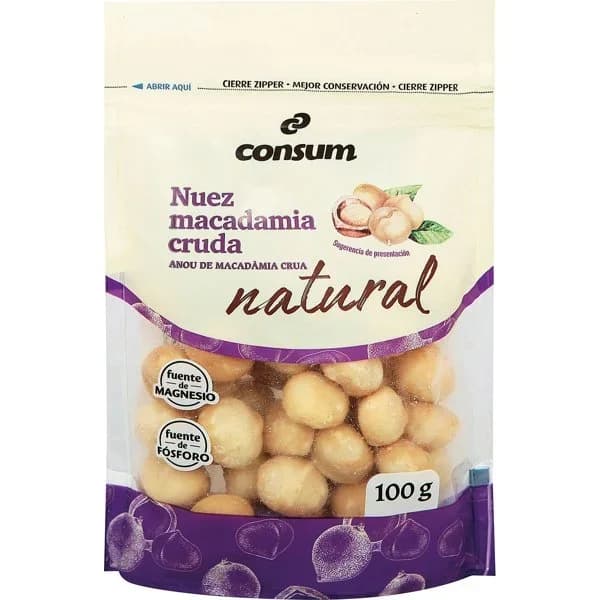 Nuez Macadamia Natural Doypack - 0.1 kg - Imagen del producto en Findit