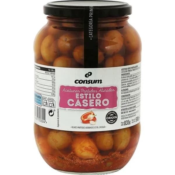 Aceituna Estilo Casero Bote - 0.5 kg - Imagen del producto en Findit