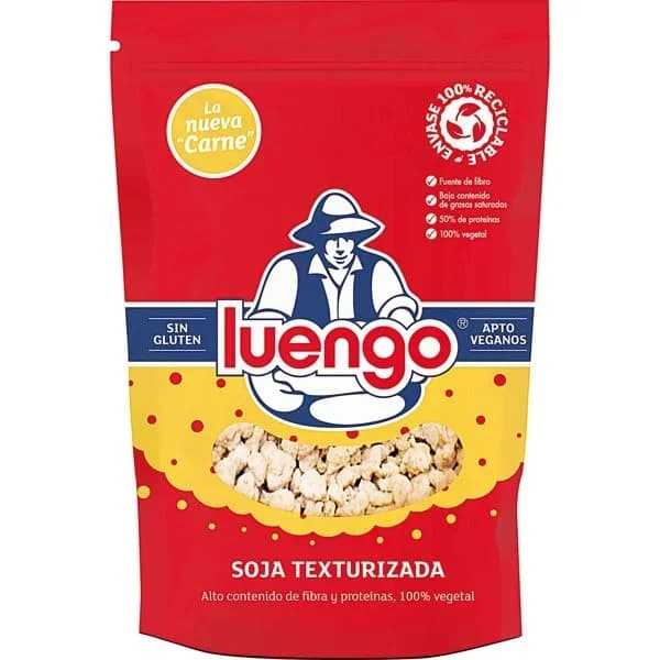Soja texturizada LUENGO, paquete 200 g - 0.2 kg - Imagen del producto en Findit