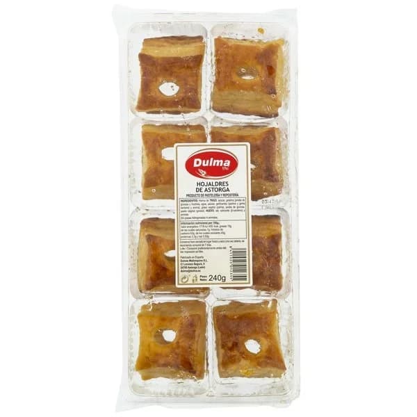 Hojaldres de Astorga DULMA, bandeja 240 g - 0.18 kg - Imagen del producto en Findit