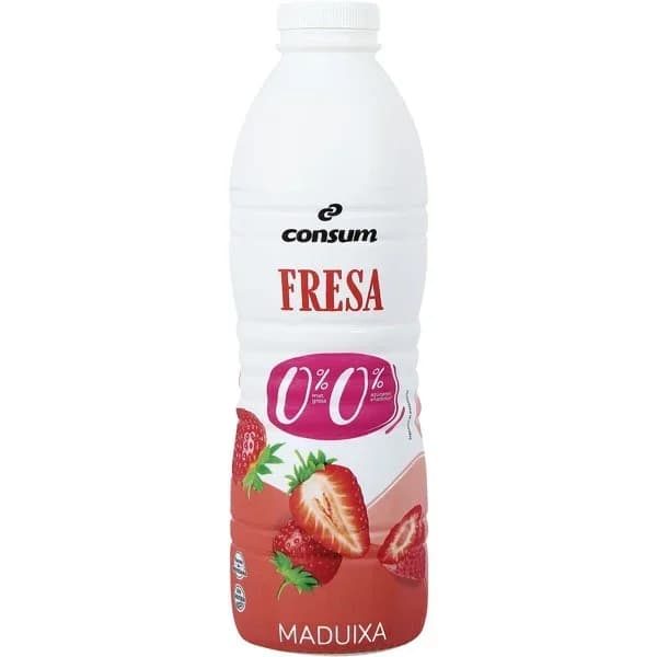 Yogur Líquido 00% con Fresa - 1 kg - Imagen del producto en Findit