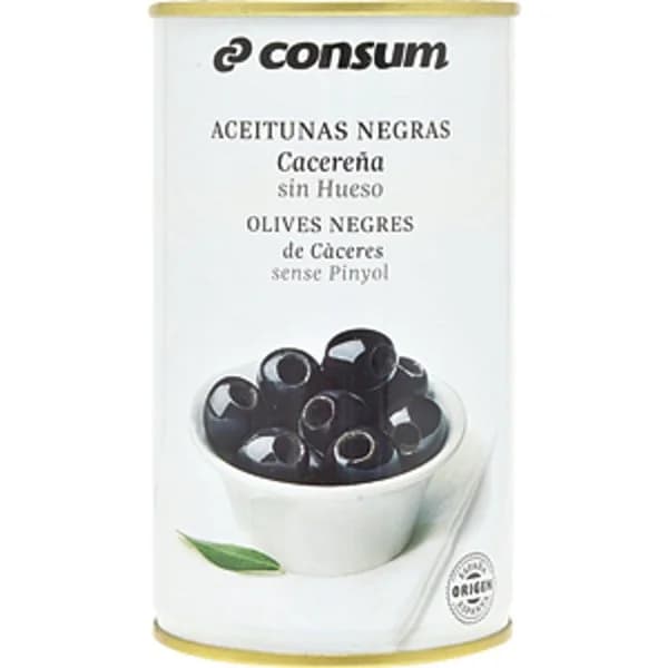 Aceitunas Negras sin Hueso  Lata - 0.15 ud - Imagen del producto en Findit