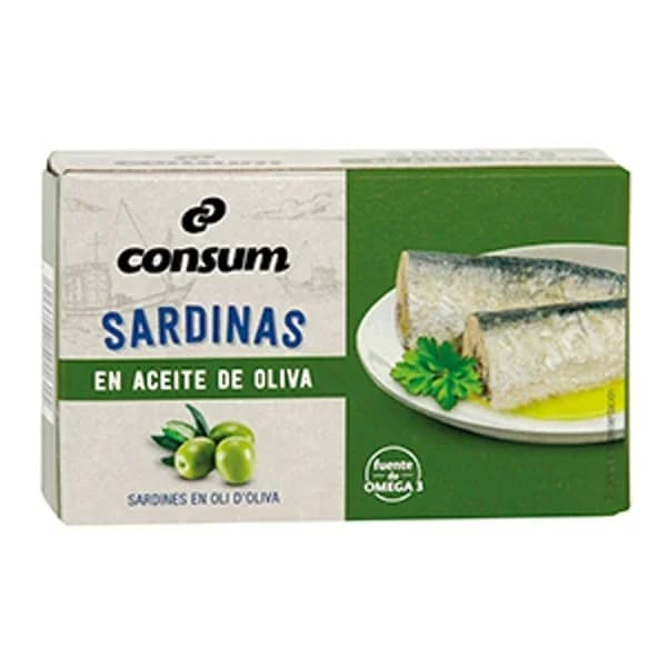 Sardinas en Aceite Oliva Lata - 0.08 kg - Imagen del producto en Findit