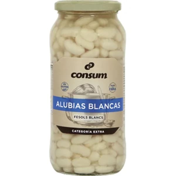 Alubia Blanca Cocida Frasco - 0.4 kg - Imagen del producto en Findit