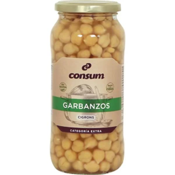 Garbanzo Cocido Frasco - 0.4 kg - Imagen del producto en Findit