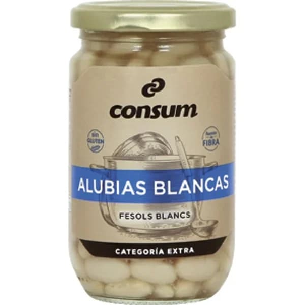 Alubia Blanca Cocida Frasco - 0.21 kg - Imagen del producto en Findit