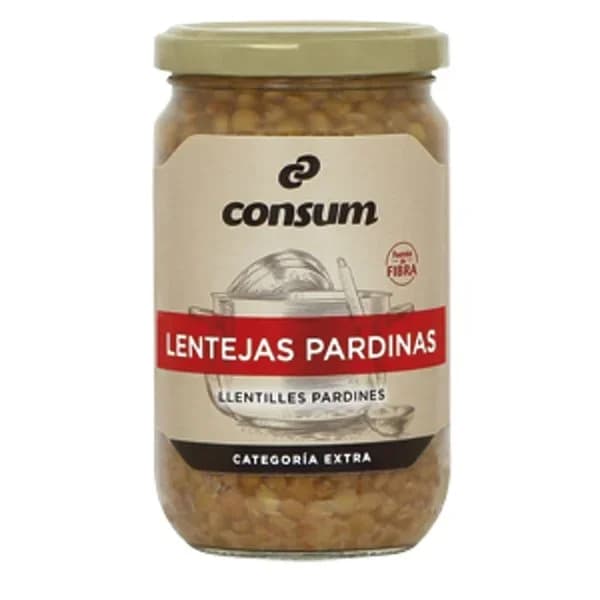 Lenteja Pardina Cocida Frasco - 0.21 kg - Imagen del producto en Findit