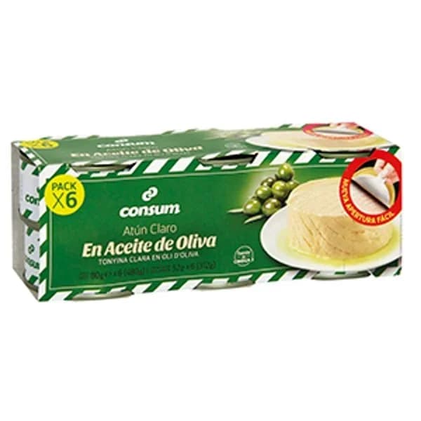 Atún Claro  Aceite Oliva Pack de 6 - 0.31 kg - Imagen del producto en Findit