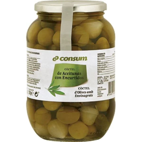 Cocktail Aceitunas y Pepinillos Frasco - 0.5 kg - Imagen del producto en Findit