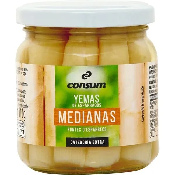 Yemas de Espárragos Extra Frasco - 0.11 kg - Imagen del producto en Findit