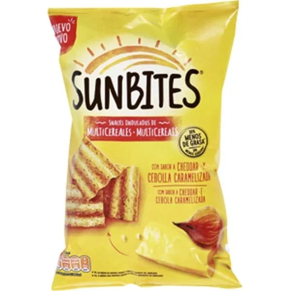 Snack cheddar-cebolla caramelizada SUNBITES, bolsa 95 g - 0.1 kg - Imagen del producto en Findit