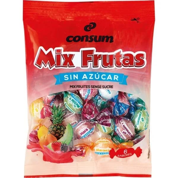 Caramelo Mix Frutas sin Azúcar - 0.09 kg - Imagen del producto en Findit