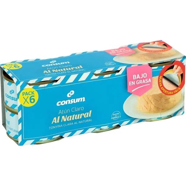 Atún Claro Natural Pack de 6 - 0.34 kg - Imagen del producto en Findit