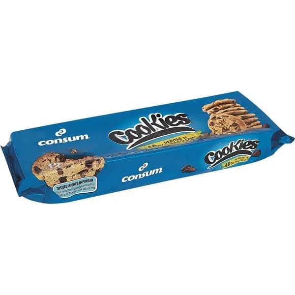 Galletas Cookies con Pepitas de Chocolate - 0.23 kg - Imagen del producto en Findit