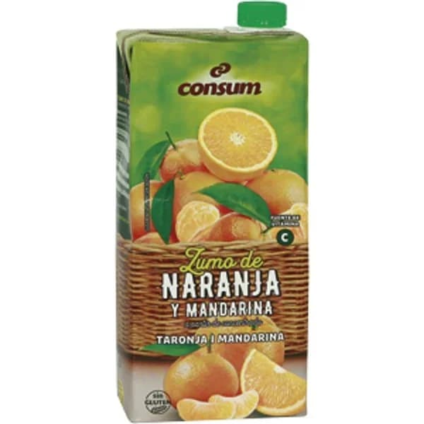 Zumo Naranja-Mandarina Concentrado Brik - 1 l - Imagen del producto en Findit