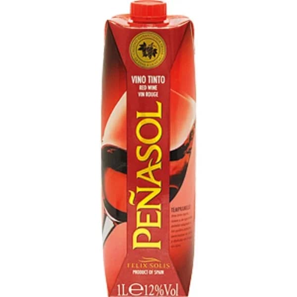 Vino Tinto de mesa PEÑASOL, brik 1 litro - 1 l - Imagen del producto en Findit