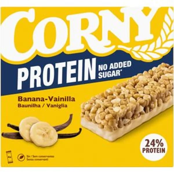 Barrita Cereales Protein Banana-Vainilla 4 Unidad - 0.08 kg - Imagen del producto en Findit
