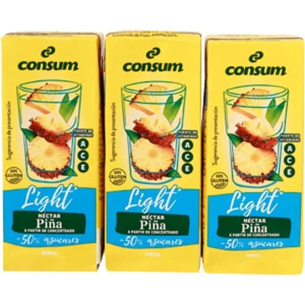 Néctar Piña Light Pack de 6 - 1.2 l - Imagen del producto en Findit