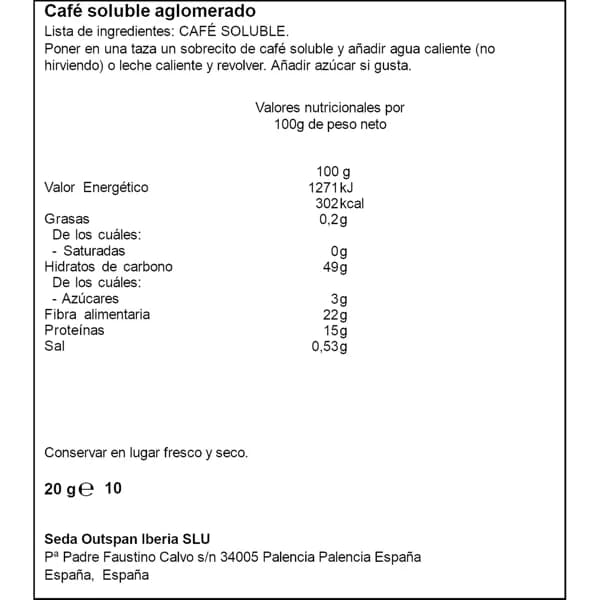 Café Soluble 10x2g - 1 ud - Imagen del producto en Findit