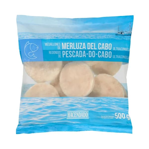 Medallones de merluza del Cabo Hacendado ultracongelados - 0.5 kg - Imagen del producto en Findit