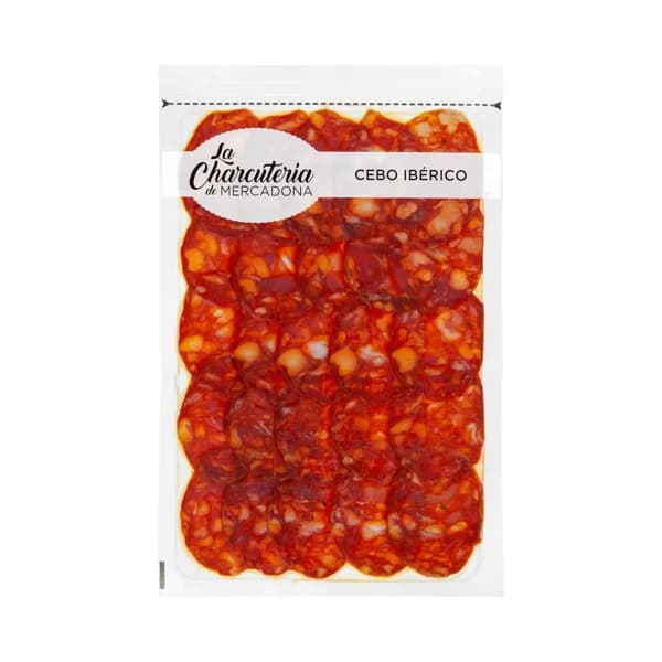 Chorizo de cebo ibérico cortado a máquina - 0.11 kg - Imagen del producto en Findit