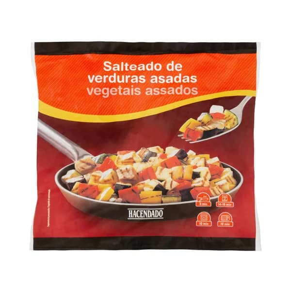 Salteado de verduras asadas Hacendado ultracongeladas - 0.45 kg - Imagen del producto en Findit