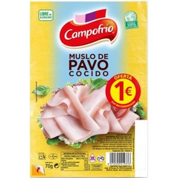 Muslo Pavo Cocido - 0.07 kg - Imagen del producto en Findit